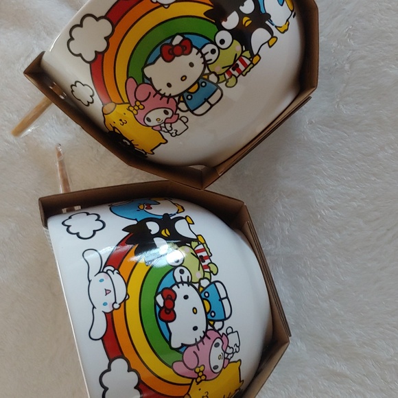 🎁🌈Hello Kitty & Friends Ramen Bowl w/chopsticks $20 - Picture 4 of 10